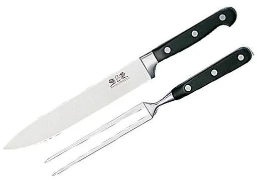 Lion Sabatier Tranchersett Pluton 2 deler Stål/Svart